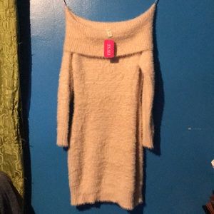 A’gaci Josephine Off Shoulder Sweater Dress